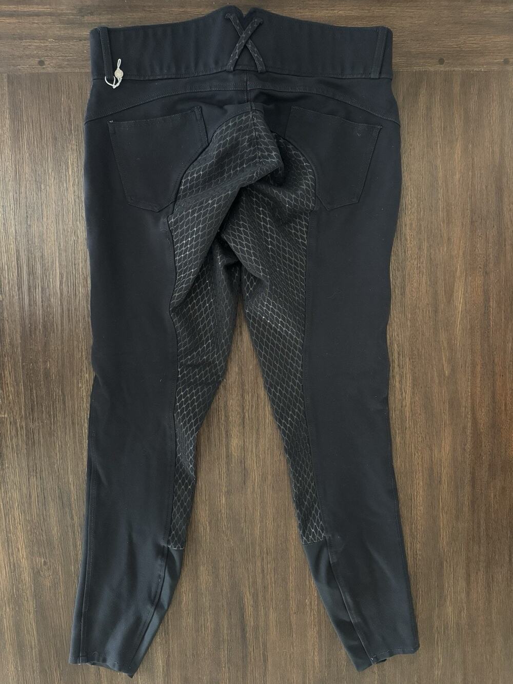 Horze Riding Breeches Womens 32 Silicone Grip Full Seat Black Equestrian Horse